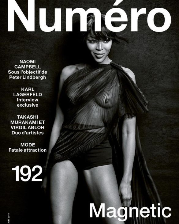 Наоми Кэмпбелл на обложке апрельского номера Numero