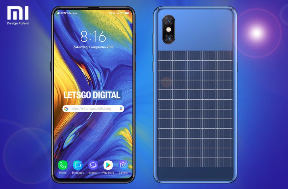 Xiaomi запатентовала смартфон со встроенной солнечной батареей