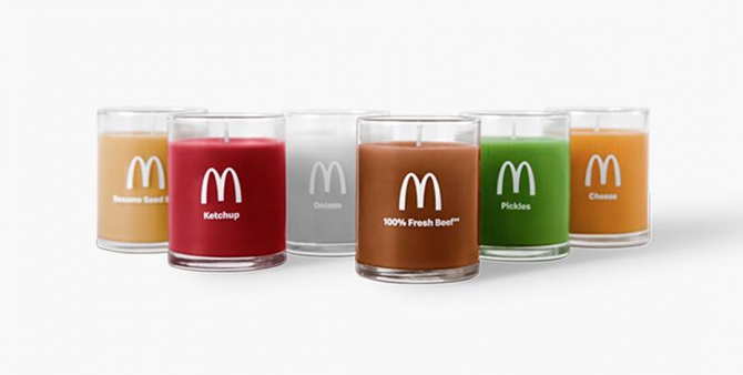 McDonald's выпустили коллекцию свечей с ароматом чизбургера