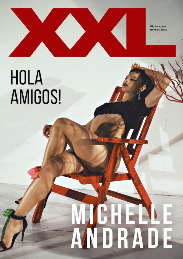 Michelle Anrade для ноябрьской обложки XXL