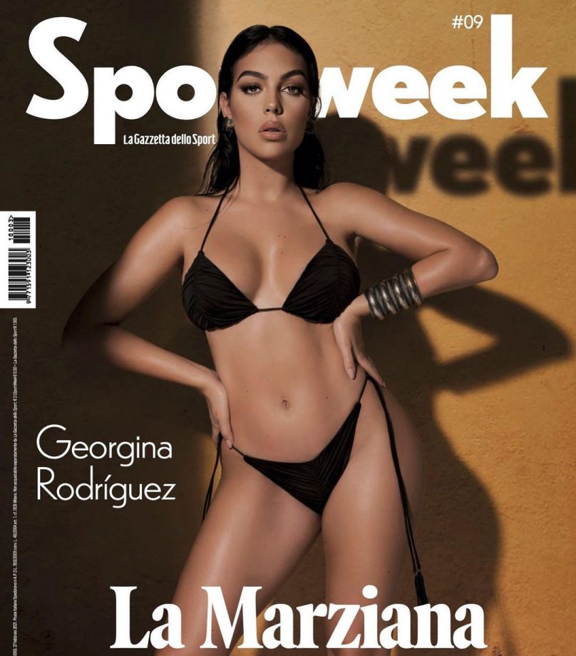 Джорджина Родригес в бикини на обложке Sportweek