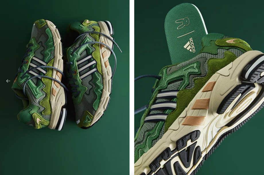 adidas та Bad Bunny вкрили кросівки зеленим мохом